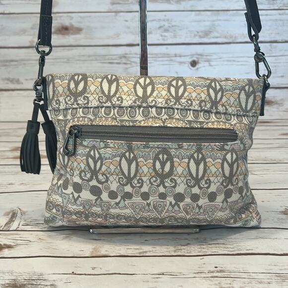 Sakroots Camden Crossbody Handbag in Pastel One World - Picture 6 of 15